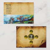 Carte De Visite LES RIDERS DANS LA TEMPÊTE MONOGRAM Parchemin topa (Devant / Derrière)