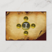 Carte De Visite LES RIDERS DANS LA TEMPÊTE MONOGRAM Parchemin topa (Dos)