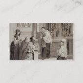 Carte De Visite Les sept sacrements : Communion, 1779 (stylo, brun (Dos)