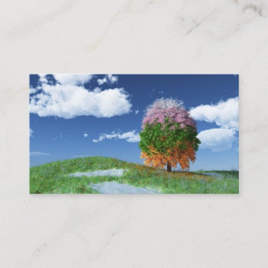 Carte De Visite Les Signets de l'arbre de saison (Devant)