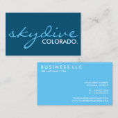 Carte De Visite les sites de skydive. (personnalisable en couleur) (Devant / Derrière)