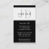 Carte De Visite Les soins barrent le blanc (Dos)