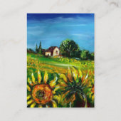 CARTE DE VISITE LES SOUFFRES ET LA CAMPAGNE EN TOSCANE- ITALIE (Dos)