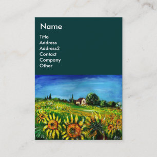 CARTE DE VISITE LES SOUFFRES ET LA CAMPAGNE EN TOSCANE- ITALIE