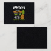 Carte De Visite Les Surveyors Sont Comme Des Ananas. (Devant / Derrière)