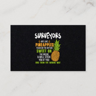 Carte De Visite Les Surveyors Sont Comme Des Ananas.