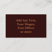 Carte De Visite Les tisserands de panier le font avec la fibre - (Dos)