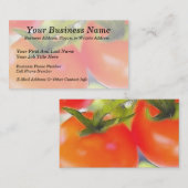 Carte De Visite Les tomates se ferment (Devant / Derrière)