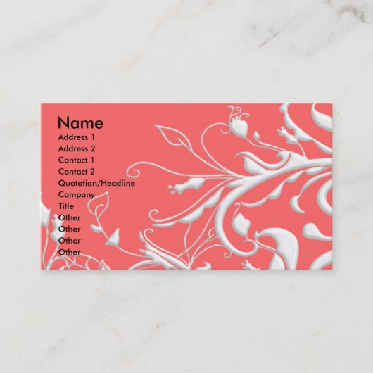 Carte De Visite Les torrents de la nature - Customisé (Devant)