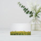 Carte De Visite Les tournesols dans un champ (Debout devant)