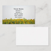 Carte De Visite Les tournesols dans un champ (Devant / Derrière)