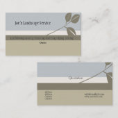 Carte De Visite Les traces de plomb dans la nature verte classique (Devant / Derrière)