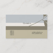 Carte De Visite Les traces de plomb dans la nature verte classique (Dos)