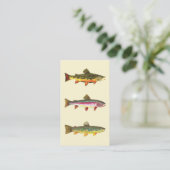 Carte De Visite Les Trois Truites (Debout devant)