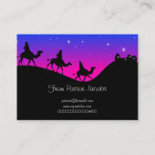 Carte De Visite Les trois Wisemen, Noël heureux (Dos)