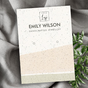 CARTE DE VISITE LES VAGUES DE CÉRAMIQUE BLANC ABSTRAITES AFFICHEN