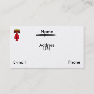 Carte De Visite les vétérans spéciaux de sof soc d'ops d'usasoc