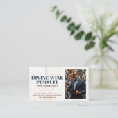 Carte De Visite Les vins de dégustation sommelier (Debout devant)