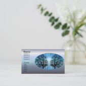 Carte De Visite Les visages dans les arbres ressemblent à des nerf (Debout devant)