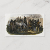 Carte De Visite Les voyageurs presque rencontrant des Indiens de (Dos)
