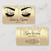 Carte De Visite Les yeux de maquillage clignotent la reine gouttan (Devant / Derrière)