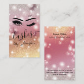 Carte De Visite Lésion de papillon scintillante de luxe (Devant / Derrière)