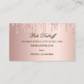 Carte De Visite Lésions longues et belles yeux et boucs (Dos)