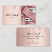 Carte De Visite Lésions longues et belles yeux et boucs (Devant / Derrière)