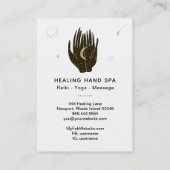 Carte De Visite *~* L'Espace Lune Étoiles Mains Celestiques De Gué (Dos)