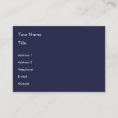 Carte De Visite L'espace principal de la NASA de nébuleuse de (Dos)