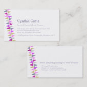 Carte De Visite L'étamine marque des événements de partie (Devant / Derrière)