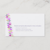 Carte De Visite L'étamine marque des événements de partie (Dos)