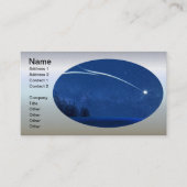 Carte De Visite L'étoile du Nord au-dessus de la forêt (Devant)