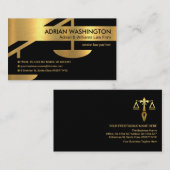 Carte De Visite L'Étonnante Échelle D'Or De Faux Pour Le Procureur (Devant / Derrière)