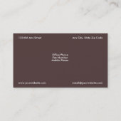 Carte de visite Let's Eat en rose (Dos)