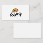 CARTE DE VISITE LETS TACO BOUT IT (Devant / Derrière)