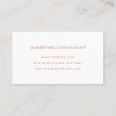 Carte De Visite Letter Flip | Marbre | Lux Executive (Dos)