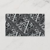 Carte De Visite Lettre A Monogramme Médiéval Art Nouveau (Dos)