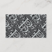 Carte De Visite Lettre B Monogramme médiéval Art Nouveau (Dos)