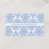 CARTE DE VISITE LETTRE BLEUE ET BLANCHE DEMANDÉE M (Dos)