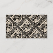 Carte De Visite Lettre D Monogramme médiéval Art Nouveau (Dos)