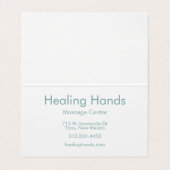 Carte De Visite Lettre d'appréciation du client Merci Pastel (Intérieur déplié)