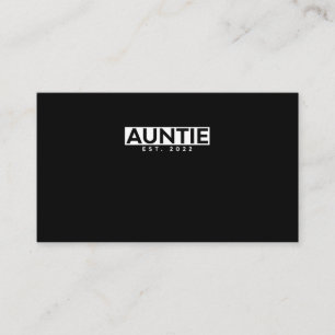 Carte De Visite Lettre de l'auntie graphique. 20