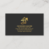 Carte De Visite Lettre élégante E Service d'électricien (Dos)