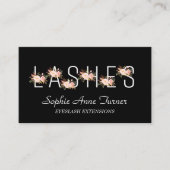 CARTE DE VISITE LETTRE FLEUVE ROSE ÉCOLE EXTENSIONS (Devant)