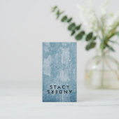 Carte De Visite Lettre Flip Chic Rustique (Debout devant)