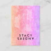 Carte De Visite Lettre Flip Chic Rustique (Devant)