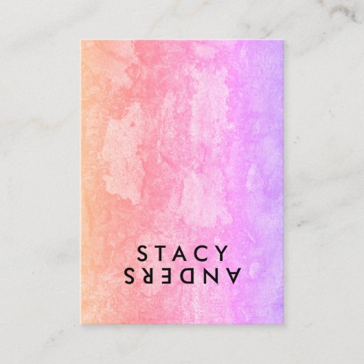 Carte De Visite Lettre Flip Chic Rustique (Devant)