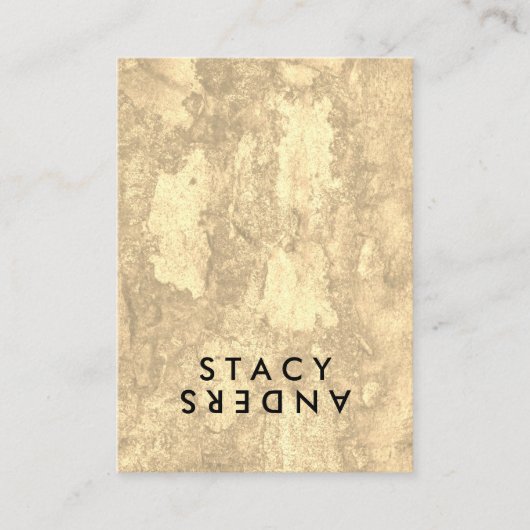 Carte De Visite Lettre Flip Chic Rustique (Devant)