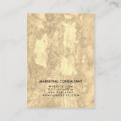 Carte De Visite Lettre Flip Chic Rustique (Dos)